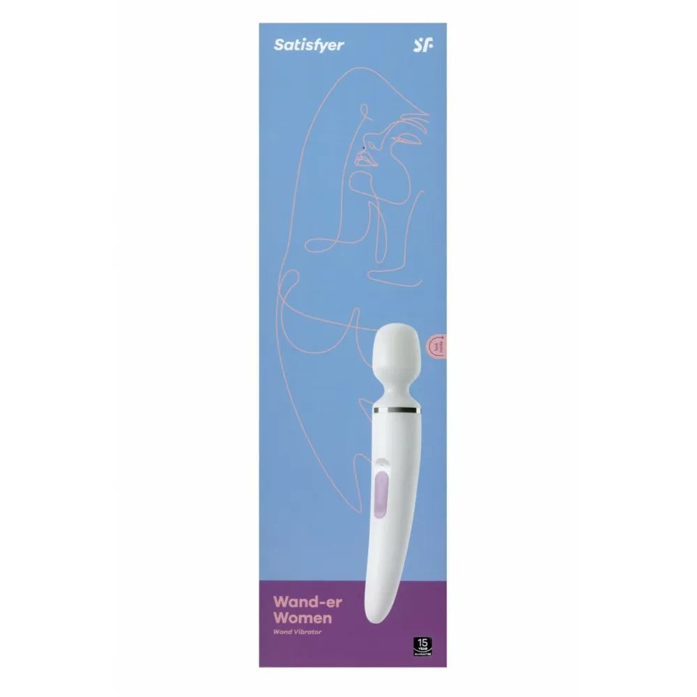 Wand Massager By Satisfyer Wand-Er Woman White Xxl